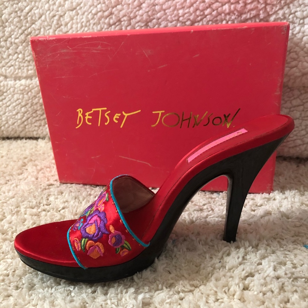 Red Vintage  Betsey Johnson Shoes